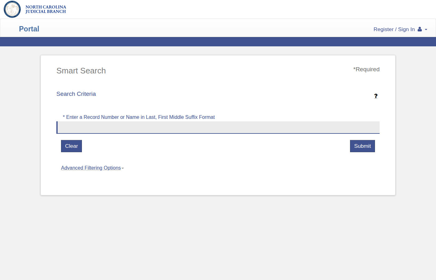 Step 3: Search Page Loads