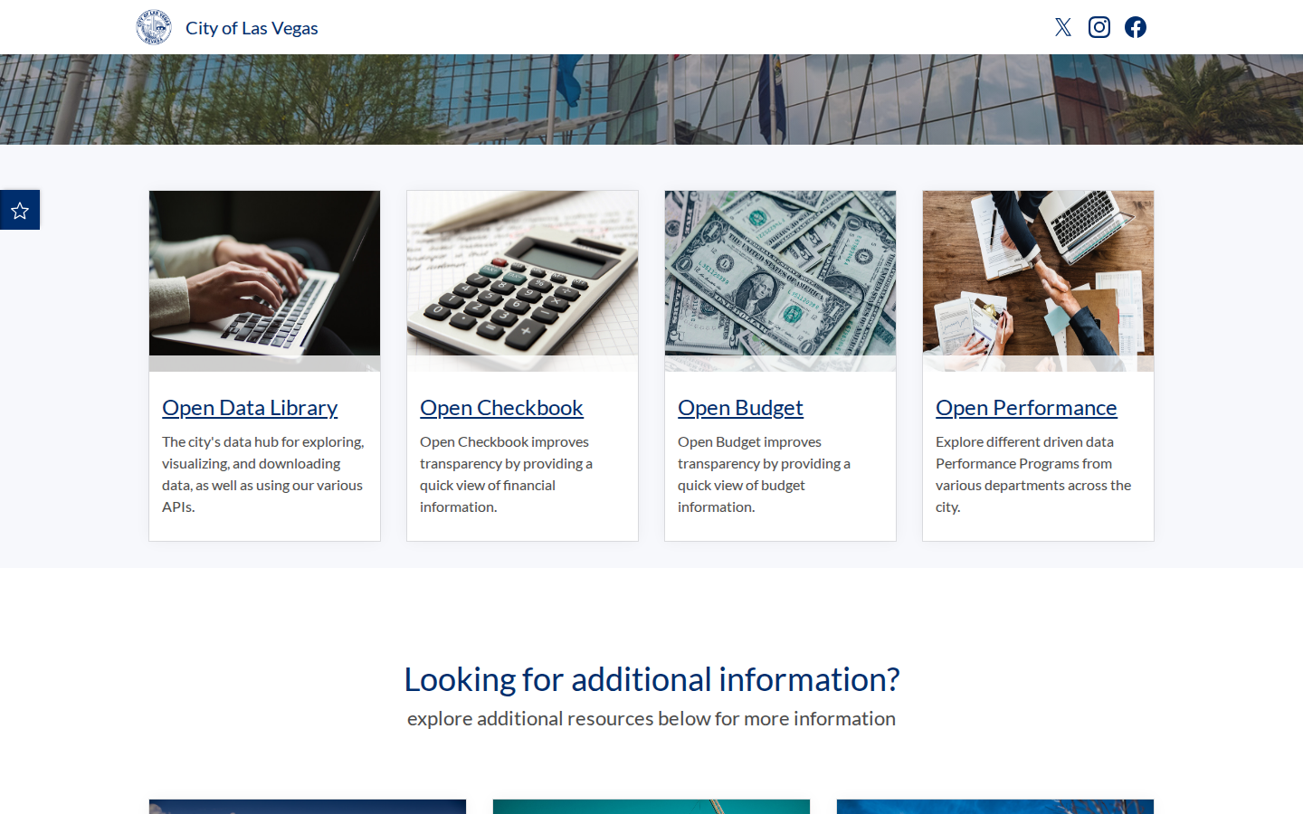 Step 1: Go to the City of Las Vegas Open Data portal — Clark County, Nevada code violations