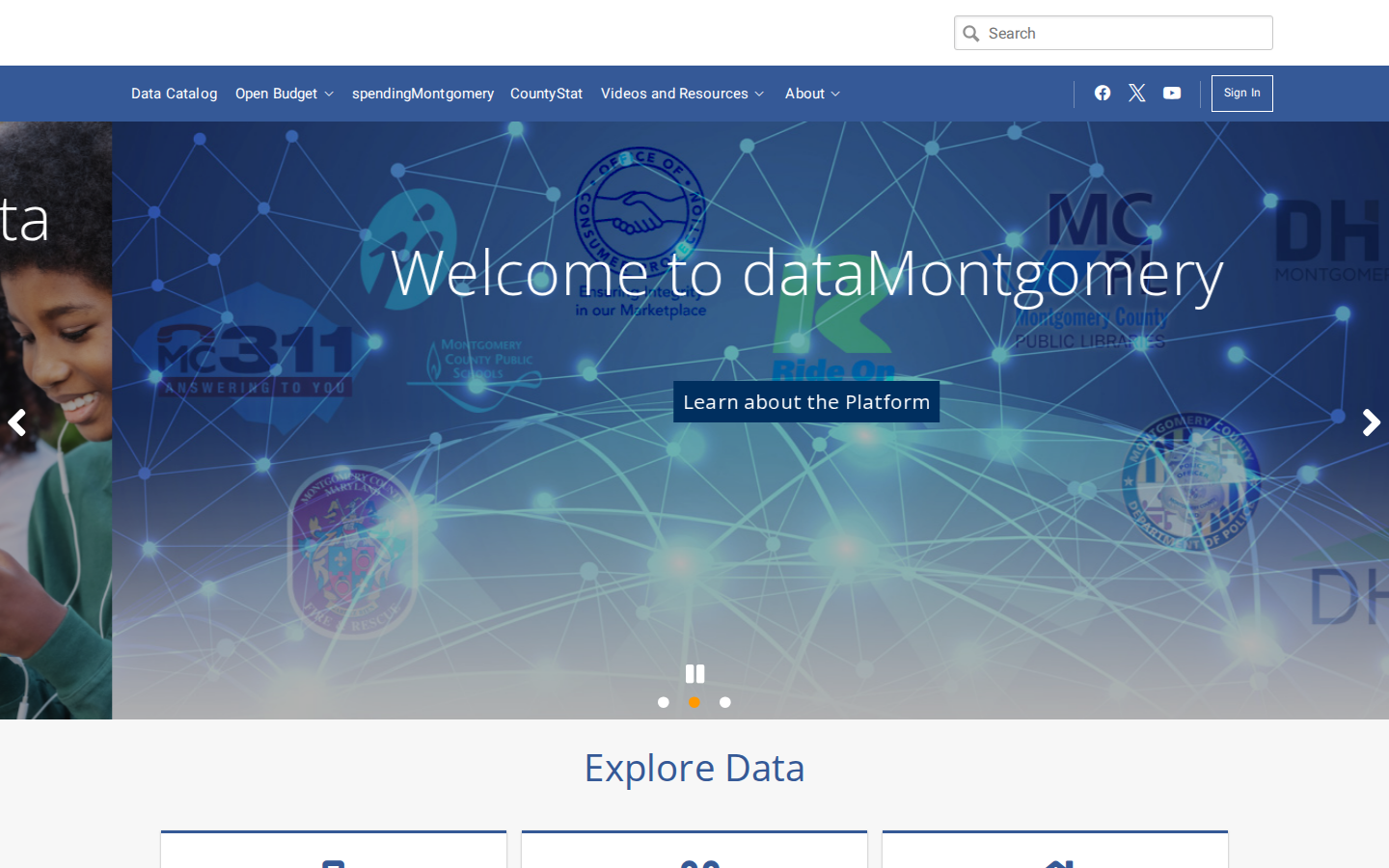Step 1: Go to the Montgomery County Open Data Portal — Montgomery County, Maryland code violations