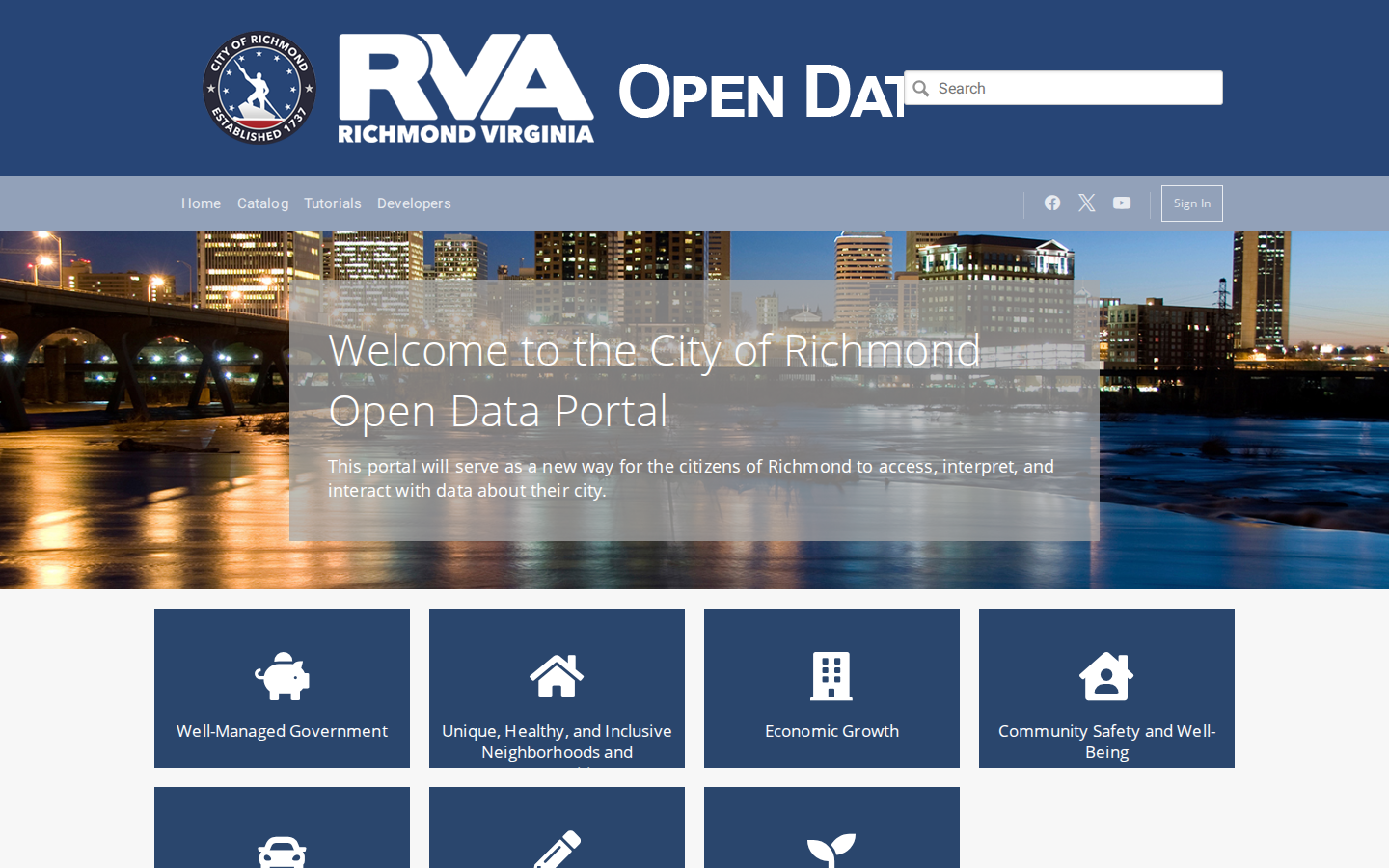 Step 1: Go to the City of Richmond Open Data Portal — Richmond County, Virginia tax delinquent