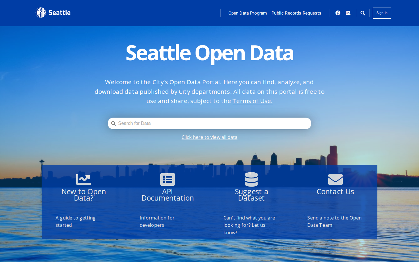 Step 1: Go to the Seattle Open Data Portal — King County, Washington code violations