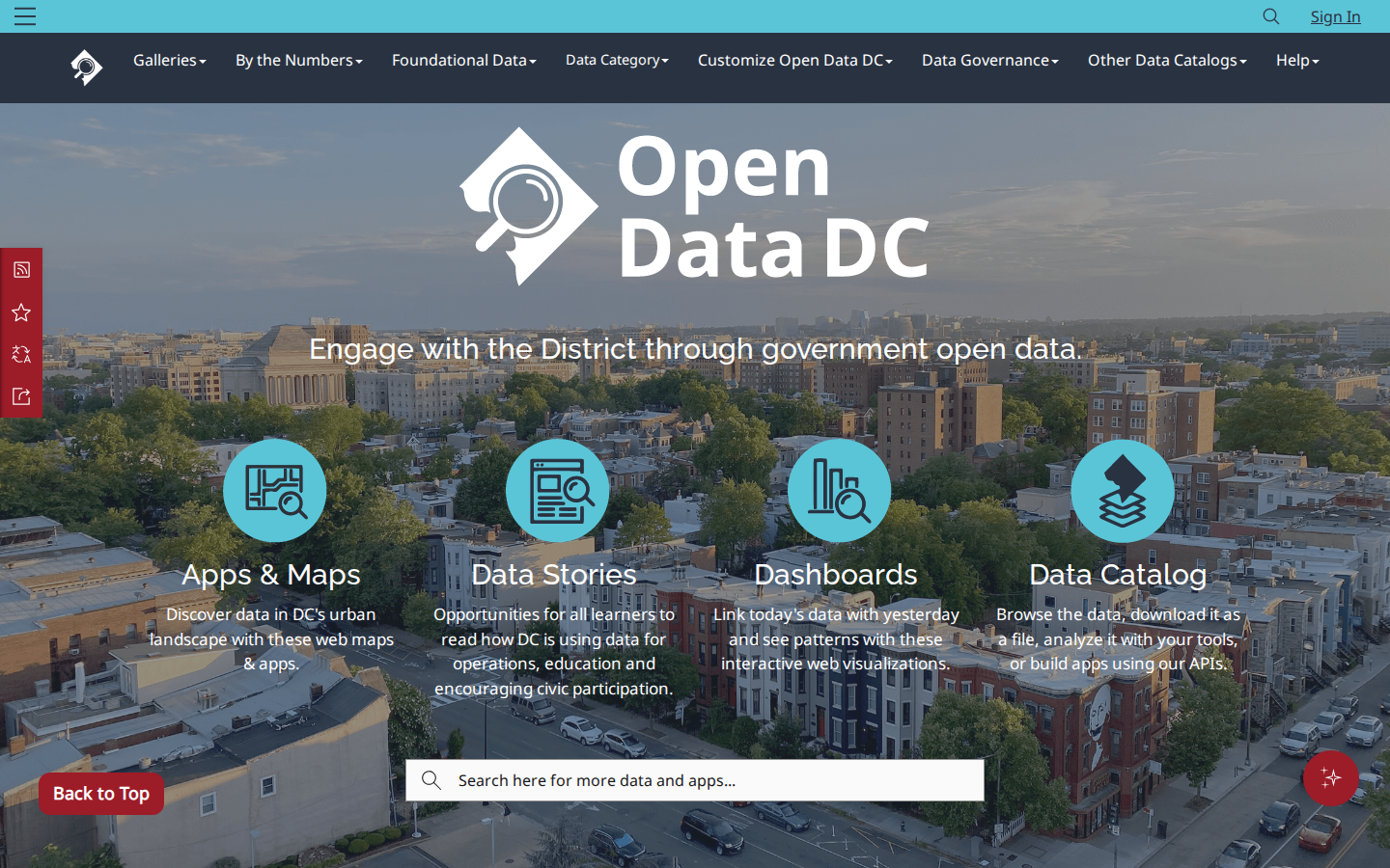 Step 1: Go to Open Data DC — District of Columbia, Washington, D.C. tax delinquent